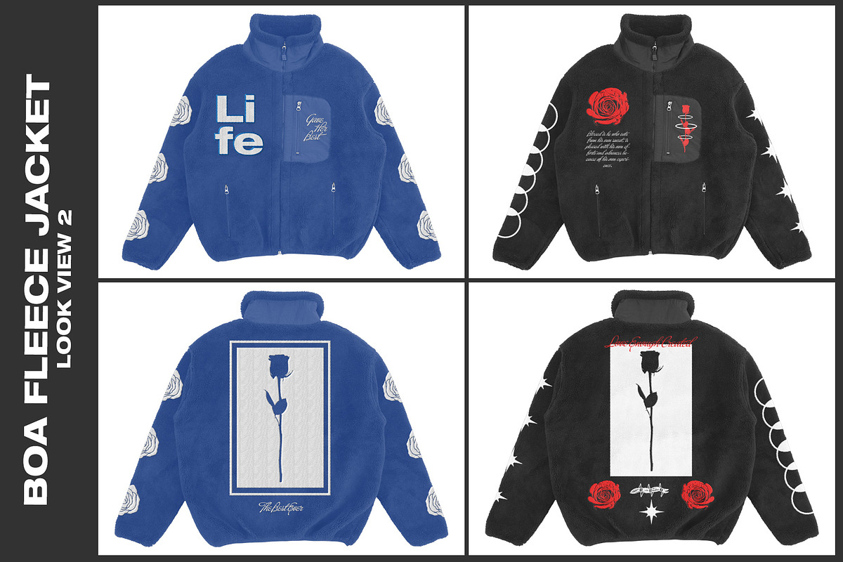 Boa Fleece Jacket - Mockup, a Hoody Mockup by DaldSgh (Photo 3 of 9)
