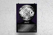 Moon Calendar 2022 Black&White, a Stationery Template by land art (Thumbnail 4 of 7)