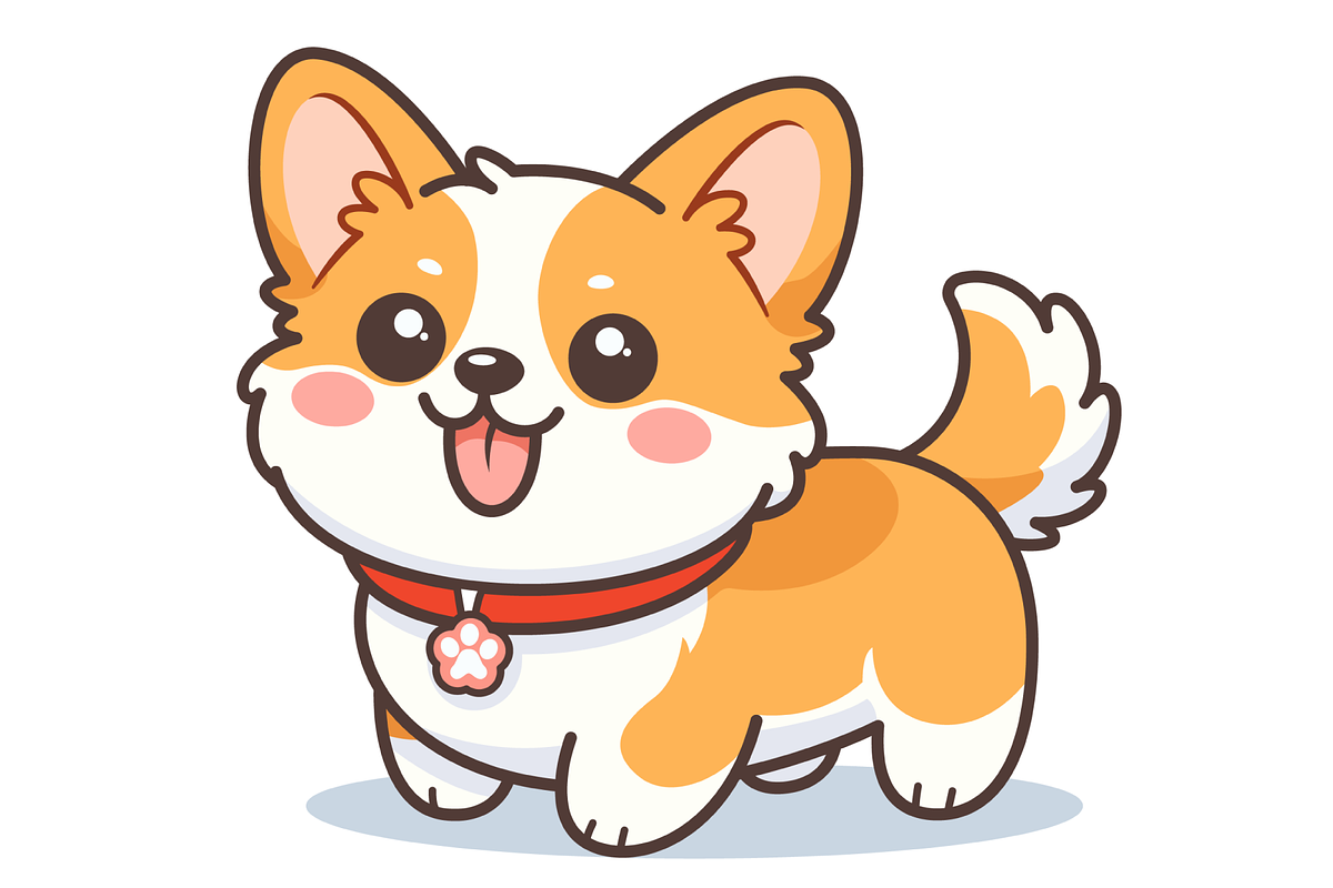 Cute Kawaii Corgi Dog Cartoon, an Animal Illustration by Artpon Illustration (Photo 2 of 3)