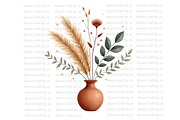 Minimalist Flower Vase - Terracotta, a Decorative Illustration by Bloom Craft Creations (Thumbnail 5 of 10)