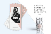 MALINA Trifold Brochure + Pattern, a Brochure Template by AgataCreate (Thumbnail 2 of 10)