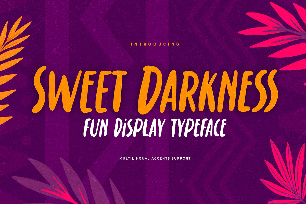 Sweet Darkness - Fun Display Typefac, a Font by Gassstype (Photo 1 of 8)