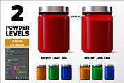 1lb Whey Protein Jar Mockup A2-Pro, a Packaging Mockup by Design Warlord (Thumbnail 3 of 16)