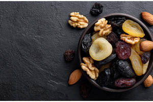 A snack consisting of nuts and, a Food & Drink Photo by ZinetroN