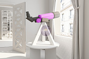 Telescope 3D model template, a Graphic by PolyFish (Thumbnail 3 of 5)
