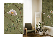 English Rose Garden Seamless Pattern, a Pattern Graphic by MouseGrey (Thumbnail 5 of 13)