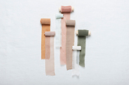 Concept of handmade silk ribbons, a Beauty & Fashion Photo by oxana.denezhkina