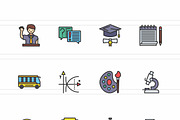 25 Teachers Day Filled Line Icons, an Icon by IconBunny (Thumbnail 2 of 2)