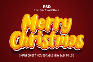 Merry Christmas Balloon Text Effect, a Layer Style Add-On by Design Fly