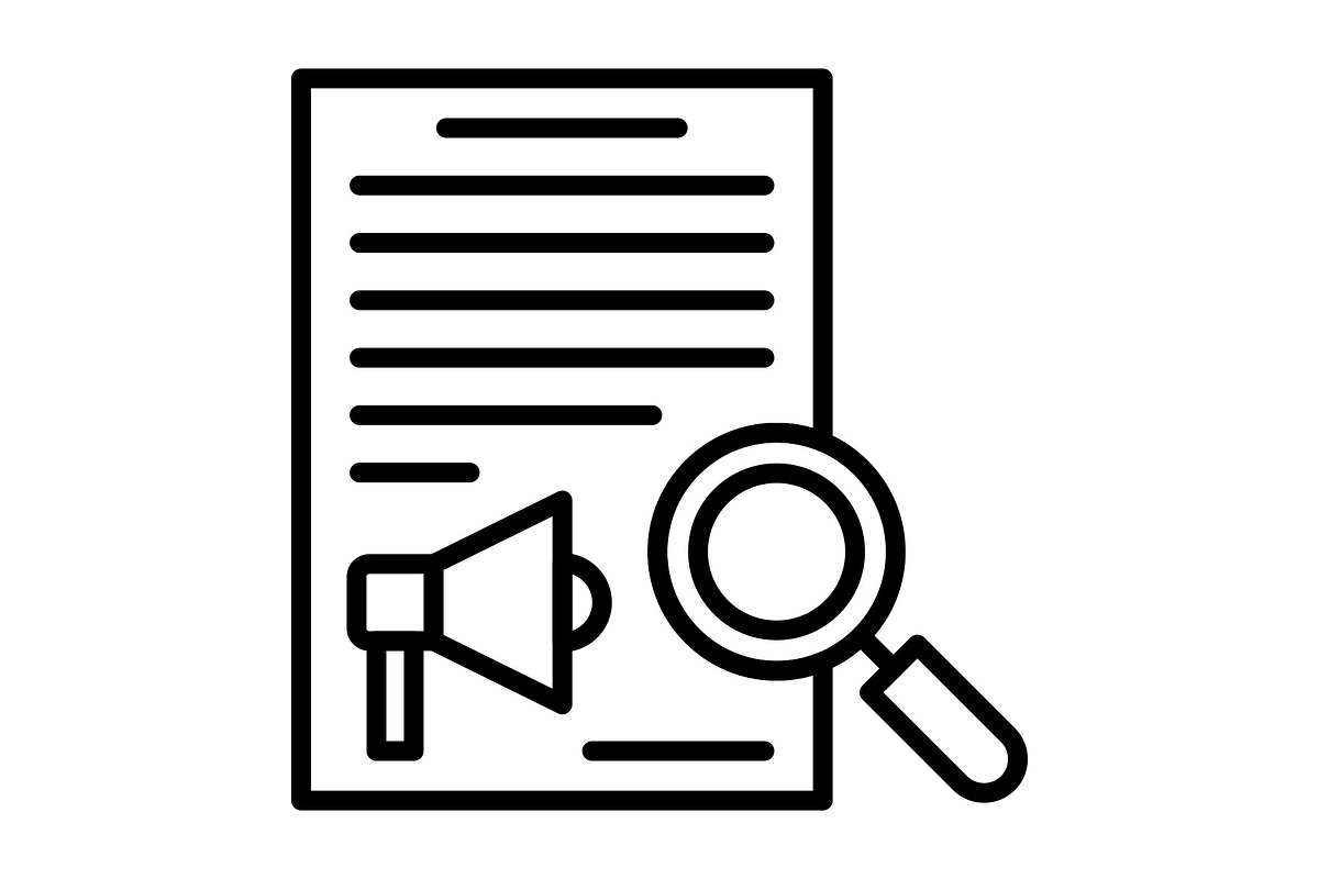 Content Marketing Line Icon, an Icon by Pexelpy