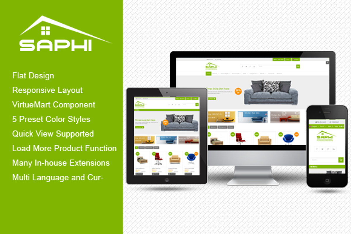 SJ Saphi - Furniture Joomla Theme, a Websites & App Template by YouTech (Photo 1 of 5)