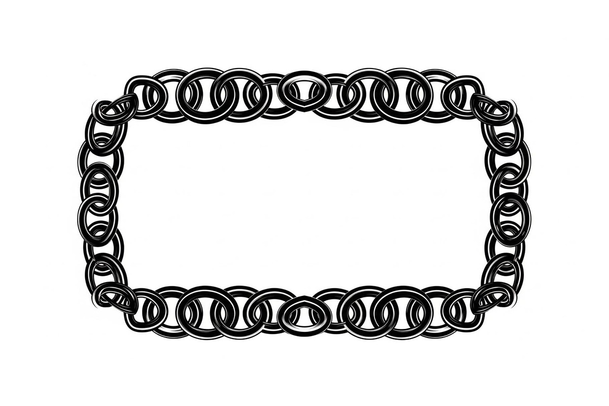 Chain Border Frame SVG Bundle, an Illustration by Designs_River (Photo 23 of 31)