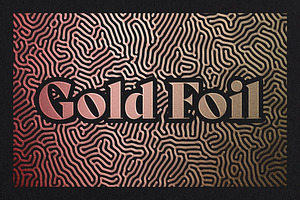 Metallic Foil Logo Mockup