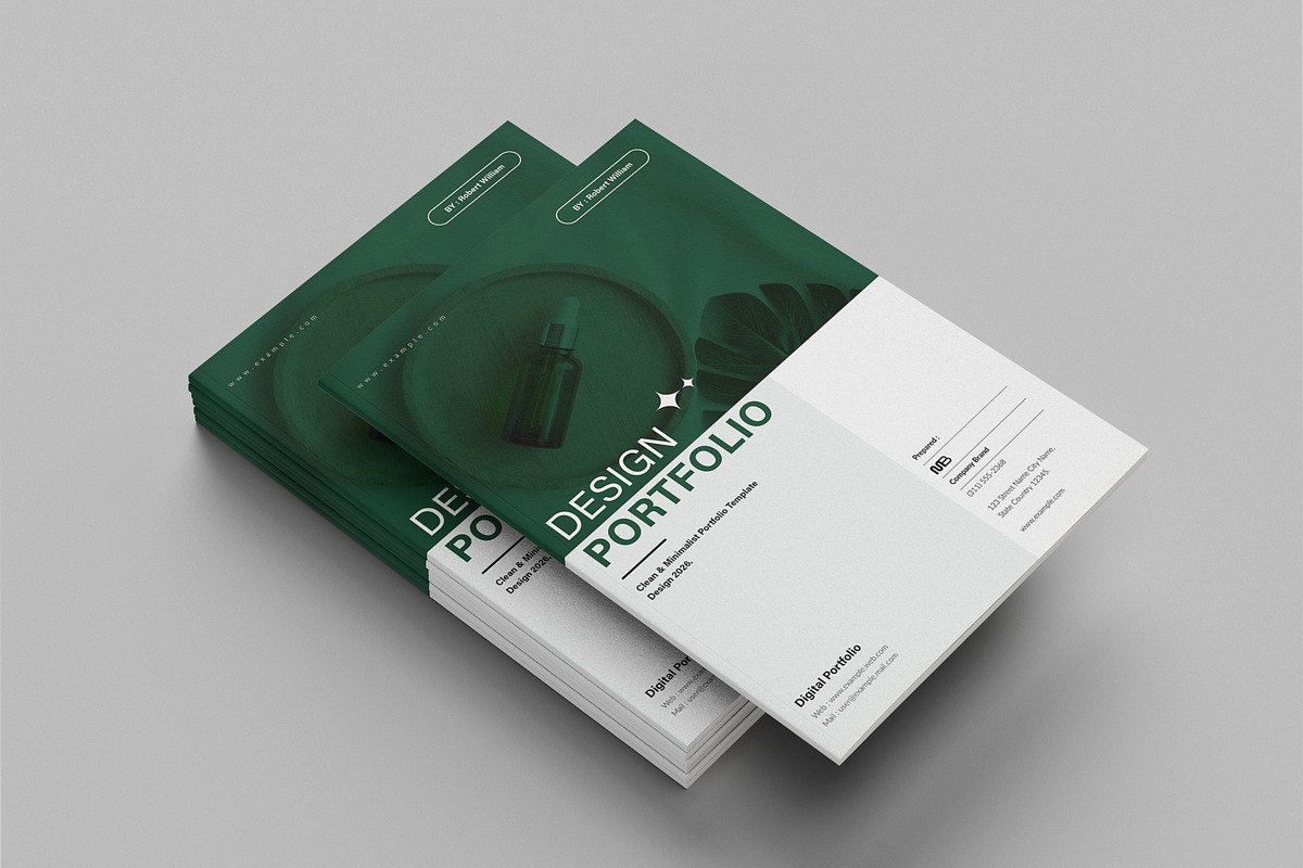 Minimalist Design Portfolio Template, a Brochure Template by NorthPeak (Photo 10 of 12)