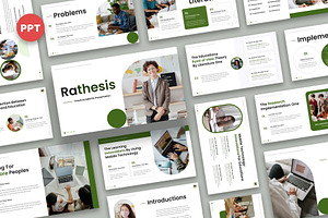Rathesis  Thesis Academic Powerpoint, a Presentation Template by Fit-tee