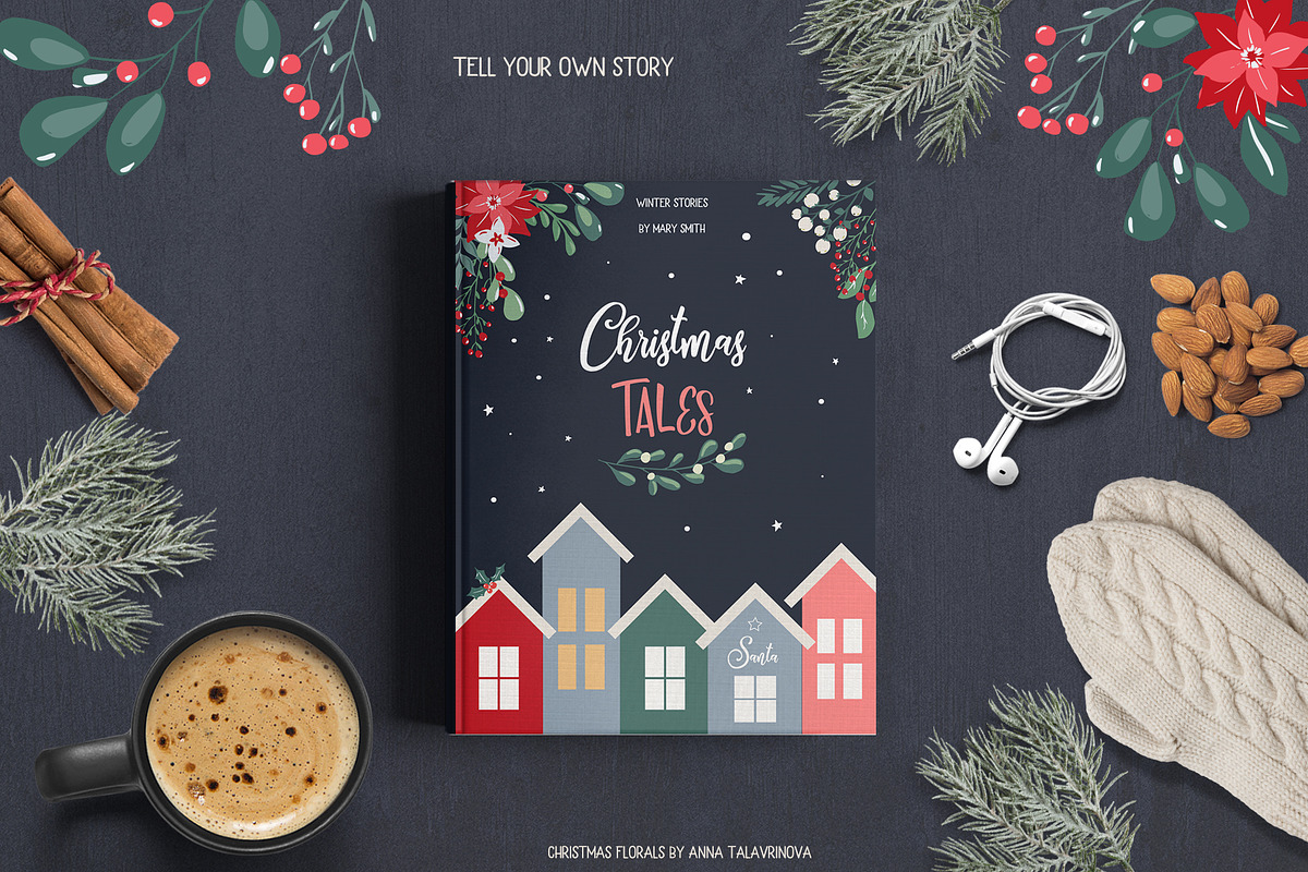Christmas Florals Bundle, a Decorative Illustration by Cozy pattern shop (Photo 3 of 13)