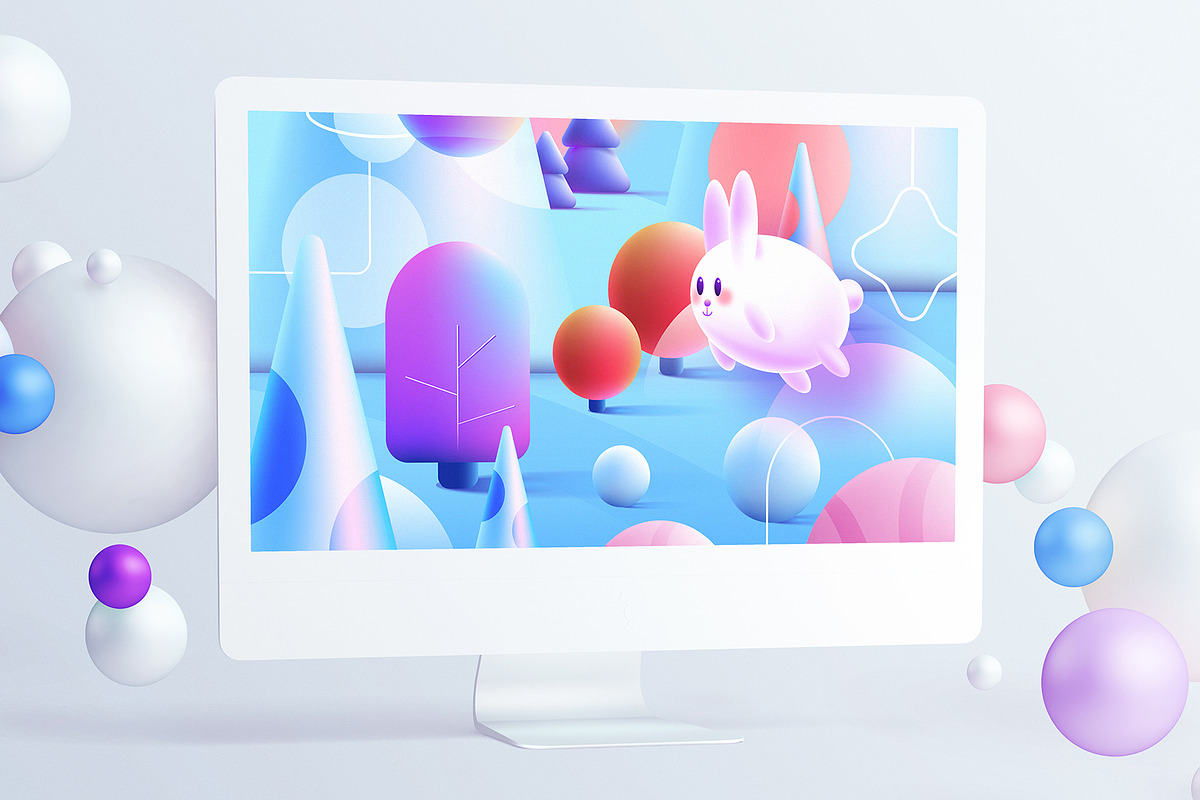 Intergalactic 3D Christmas, a Decorative Illustration by Polar Vectors (Photo 13 of 14)
