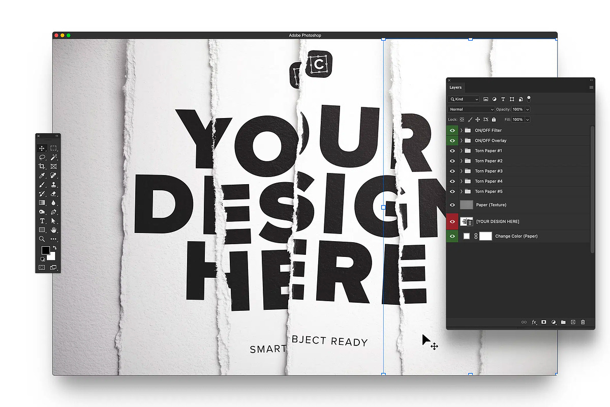 Torn Paper Collage Photo Effect, a Product Mockup by Custom Scene (Photo 7 of 10)