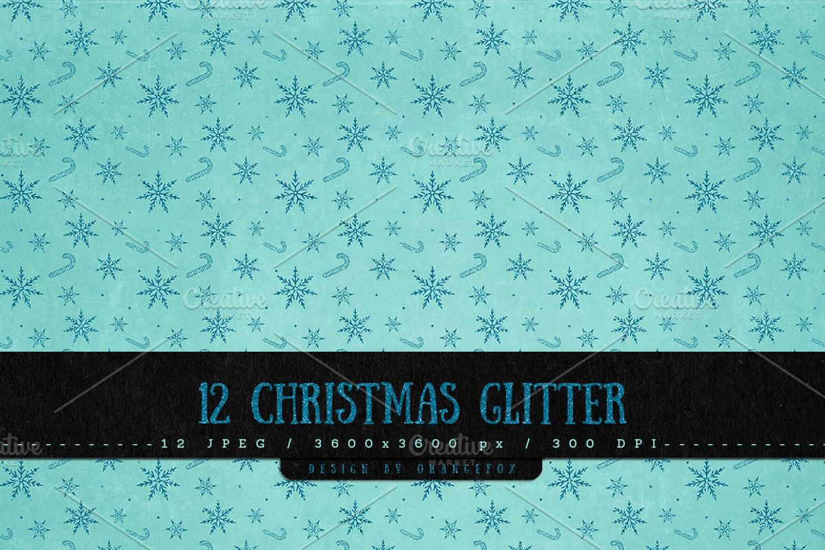 12 Christmas Glitter Backgrounds, a Texture Graphic by Orange Fox (Photo 3 of 5)