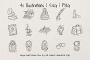 Dark Academia Sketch Bundle, an Object Illustration by Artalia (Thumbnail 2 of 5)