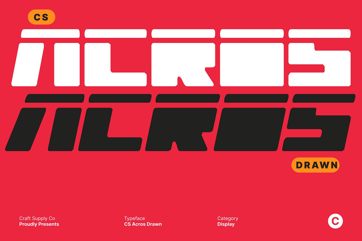 CS Acros Drawn, a Sans Serif Font by Craft Supply Co. (Photo 1 of 8)