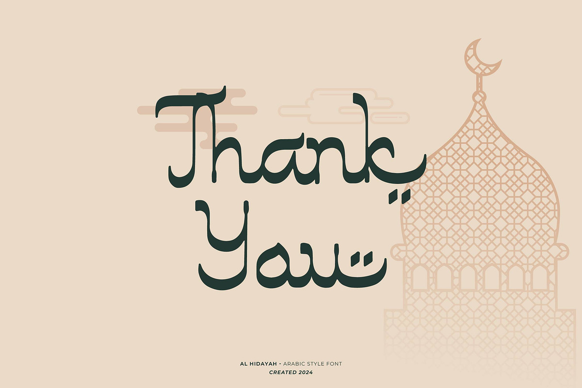 Al Hidayah | Arabic Style, a Script Font by Denustudios (Photo 14 of 14)
