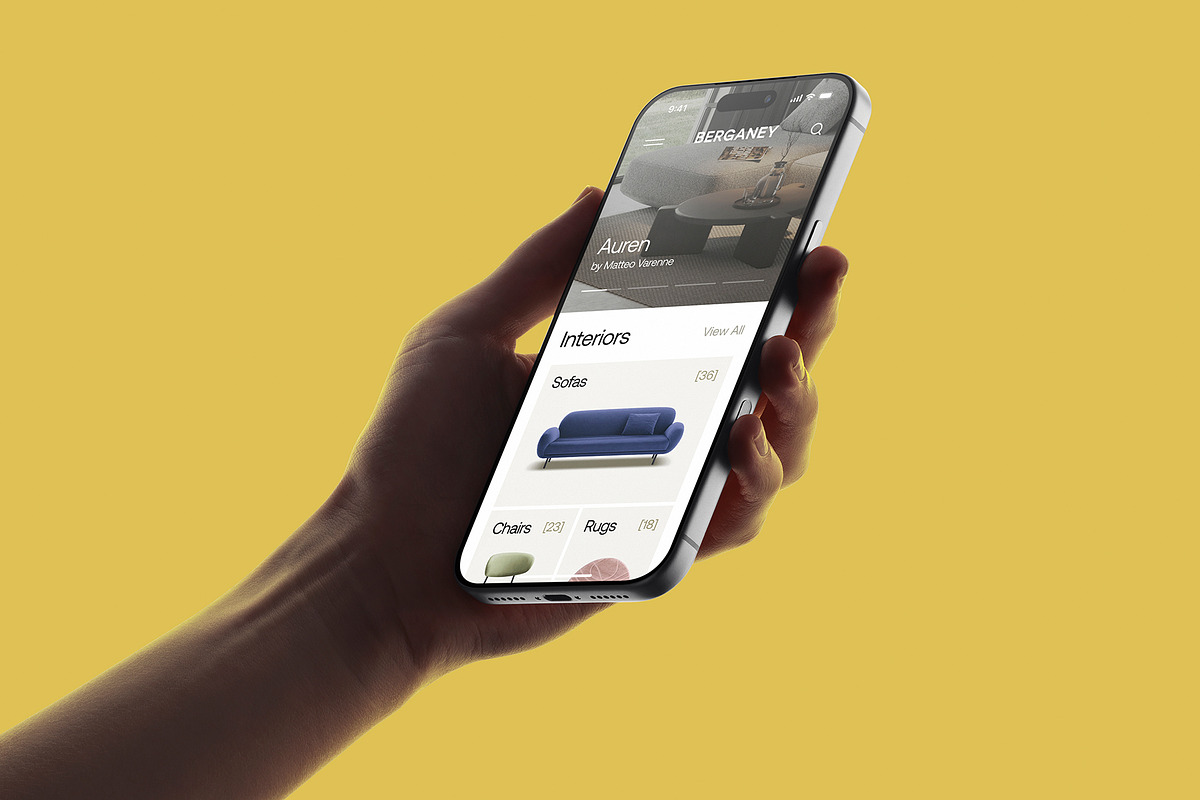 24 iPhone 17 Pro in Hand Mockups, an iPhone Mockup by Asylab (Photo 24 of 107)