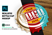 Bottle Cap Mockup, a Product Mockup by graphiklee (Thumbnail 1 of 3)