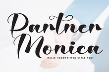 Partner Monica | Script Font