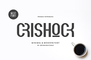Crishock - Grotesk & Minimal Font, a Sans Serif Font by QR Design Studio (Thumbnail 1 of 8)