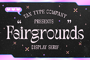 TAN - FAIRGROUNDS, a Serif Font by TanType (Thumbnail 1 of 7)