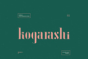 Kogarashi Display Font, a Serif Font by infernostudio3 (Thumbnail 1 of 10)