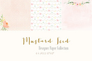 Digital Designer Paper-Mustard Seed, a Pattern Graphic by Create The Cut (Thumbnail 2 of 4)