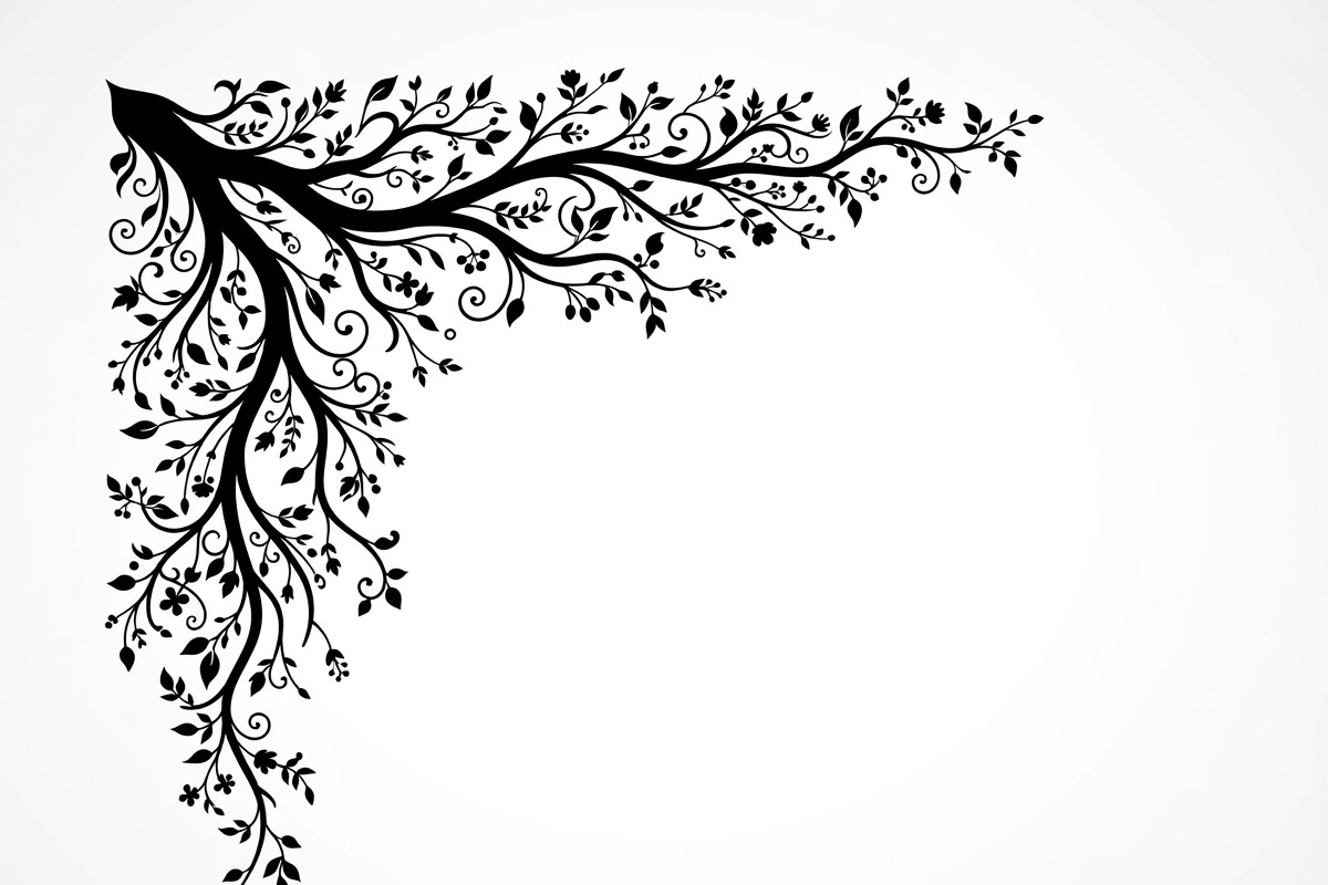 50 Tree Branch Corner Silhouette, a Decorative Illustration by Amazin_art (Photo 18 of 27)