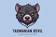 Tasmanian Devil Ferocious Logo, an Animal Illustration by Izdihaar_Studio (Thumbnail 3 of 3)