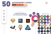 50 Astronomy Icons, an Icon by Dighital (Thumbnail 9 of 10)