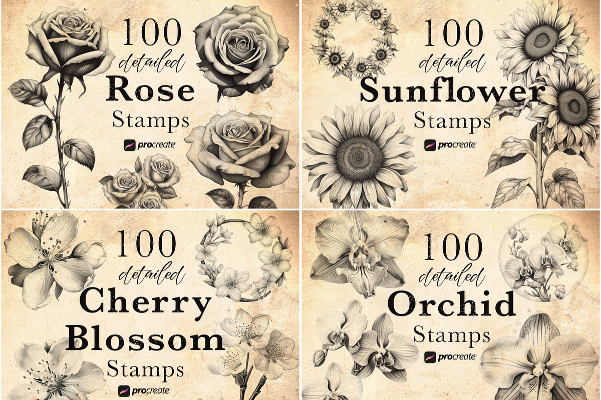 2000 Botanical Lover Stamp Brushes, a Brushes & More by CreativeProBrushes (Photo 2 of 6)
