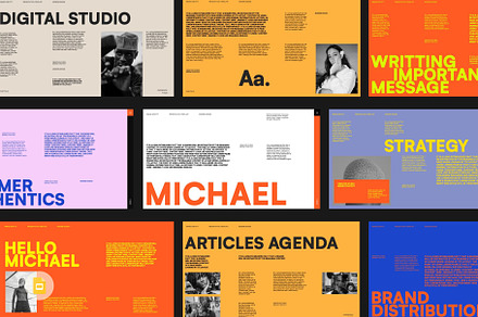 Michael - Brand Portfolio GSL, a Presentation Template by Creatorism