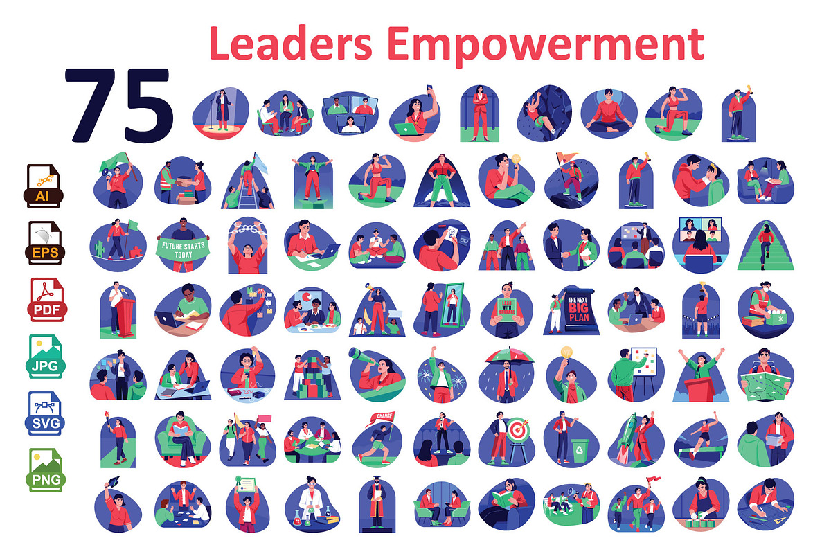 Leadership Empowerment Vector, an Illustration by Vector Portal (Photo 1 of 2)