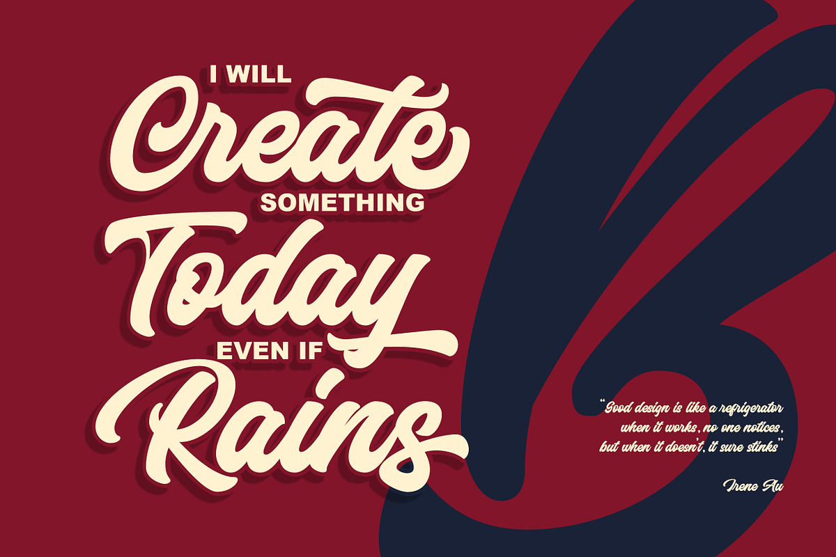 Anthemis Bold Script Font preview 3