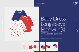 Baby Longsleeve Dress Mock-ups Set