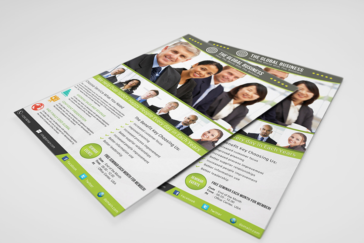 Global Business Flyer Template, a Flyer Template by Affantjie Photowork (Photo 2 of 4)