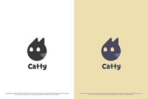 Cute Cat Animal Logo Design Icon, a Branding & Logo Template by Morvana Crew