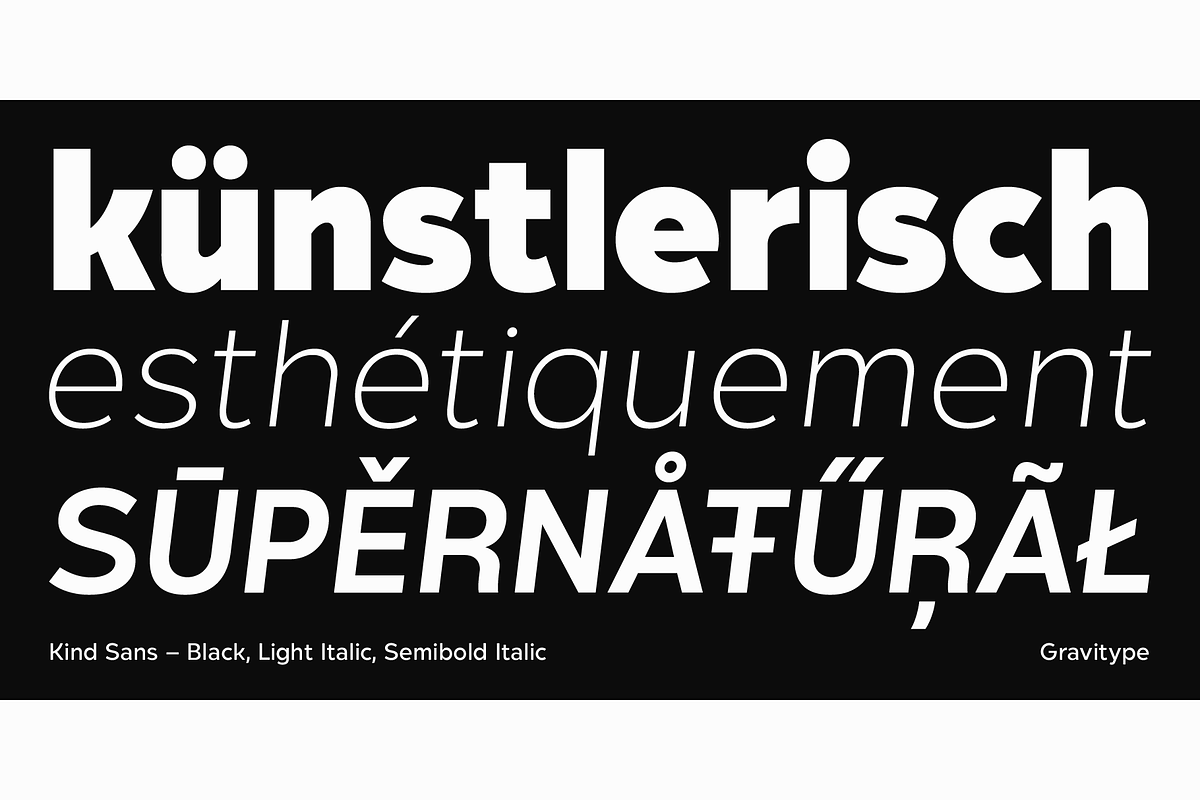 Kind Sans - Humanist Font Family, a Sans Serif Font by Gravitype (Photo 4 of 15)