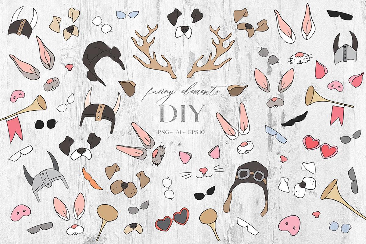 Artistic Funny Overlay + Bonus, an Animal Illustration by Eva Katerina