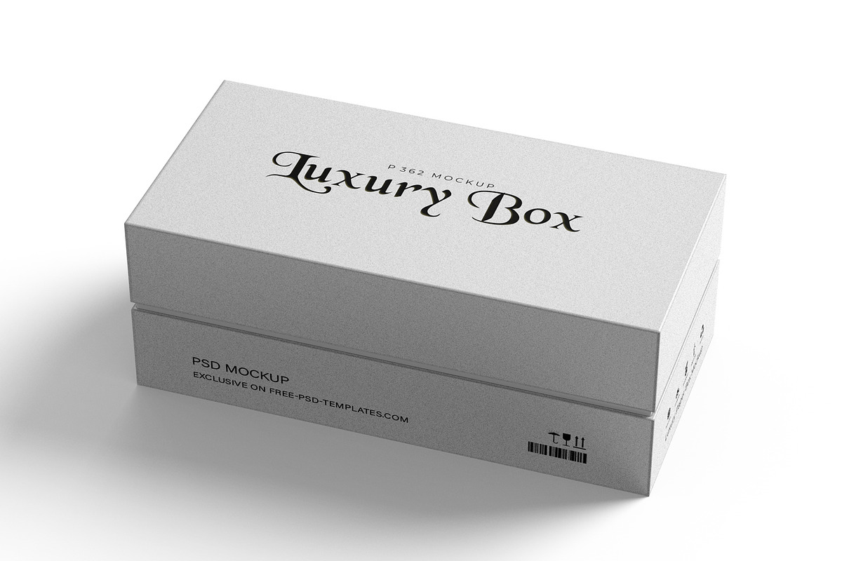 Luxury Two Piece Rigid Box Mockup, a Packaging Mockup by Ram Studio LLC (Photo 7 of 11)