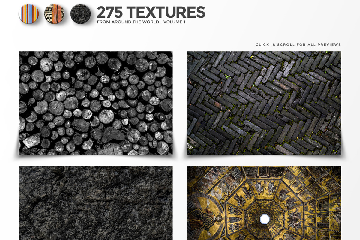 275 Textures From Around the World, a Texture Graphic by Graphicdome