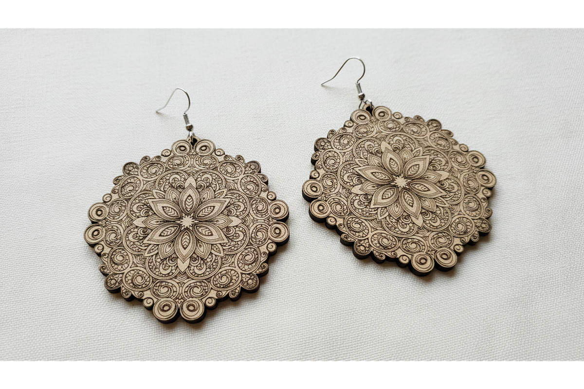 Garden Bloom Earring Set, a Graphic by hafijul (Photo 9 of 11)