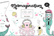 Whimsical underwater cliparts kit, an Illustration by @olga.angelloz (Thumbnail 1 of 4)