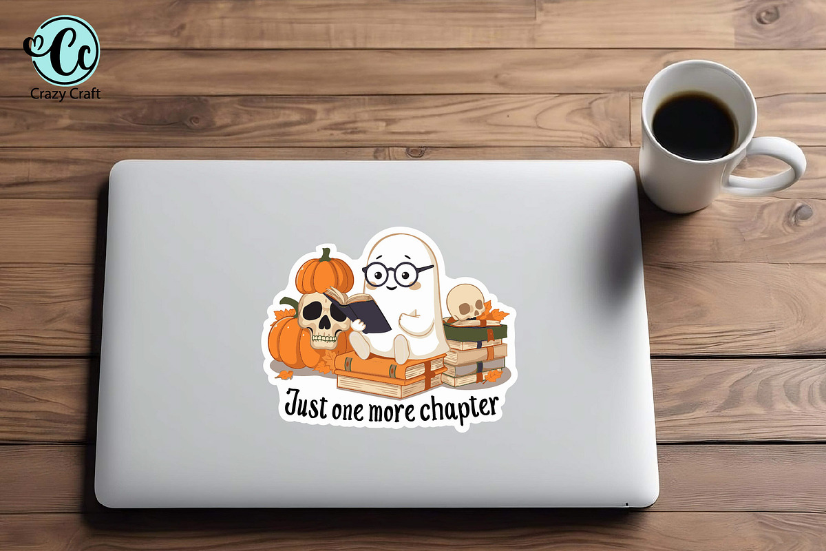 Book Lovers Sticker PNG Bundle, a Pattern Graphic by CrazyCraft (Photo 6 of 7)